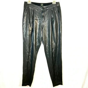 DWP Womens Size 25 Pants Moto Jogger Zipper Ankle Tencel Rayon Black Made In USA